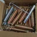 Trampoline Springs Heavy Duty Stainless Steel Replacement,16-Pack with T-Hook and Pulling Tool,5.5-7 Inch