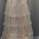 PRETTYGARDEN Women's Summer Dresses 2025 Sleeveless Smocked Tiered Ruffle Tulle A-Line Flowy Wedding Party Maxi Dress, Small