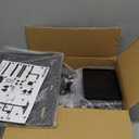 Projector and Laptop Stand Tripod, 2 Shelves Mobile Laptop Tripod Stand, Max 47" Height Adjustable Laptop Cart on Wheels, Projector Floor Stand with Ventilated Tray for Podium, Meeting, Couch (Black)