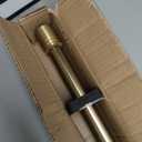 Double Curtain Rods 36-72 Inches for Windows, 1 Inch Diameter Adjustable Heavy Duty Drapery Rod with Aluminum Alloy Brackets and Finials, Modern Stylish Dual Curtains Rod, Brushed Gold