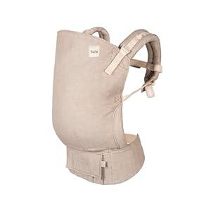 Baby Tula Linen Toddler Carrier 25-60 lbs, Adjustable Ergonomic Carrier w/Multiple Front & Back Carry Positions - Plant-Based Fabric - Supportive, Hypoallergenic, Breathable Design - Basil