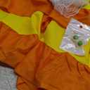 Princess Daisy Costume Adults Peach Costume Rosalina Dress Party Gown Ball Dress Crown Earrings for Women (X-Small, Yellow)