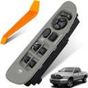 Power Window Switch Fit for 2002-2009 Dodge Ram 1500 2500 3500 Truck Quad/Mega Cab with Beige Brown Panel, 2001-2004 Dodge Durango Dakota Front Left Driver Side, Replaces 56049805AB