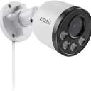 ZOSI ZG1804E 4MP Add-on Camera with Audio,Outdoor PoE Security Camera with Night Vision,Smart Human Detection,IP66 Weatherproof,Remote Access,Only Work with ZOSI PoE NVR System