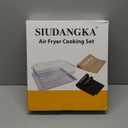 Air Fryer Accessories for Emeril Lagasse 26 Qt Extra Large & Everyday 360, Emeril Lagasse Air Fryer Basket and Pans for Oven with 100Pcs Disposable Parchment Paper, 4Pcs Reusable Teflon Mat