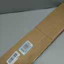 AURILOFT No Drill L-Shaped Vinyl Cordless Mini Blinds,White,33.5" Wx 64" H
