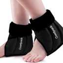 Comfpack 2 Pack Ankle Ice Pack Wrap Heel Ice Pack for Pain Relief, Hot Cold Therapy Cold Pack for Plantar Fasciitis, Achilles Tendonitis, Ankle Sprain, Foot Pain