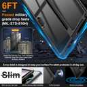 INFILAND Surface Pro 7 Plus Case, Crystal Clear Multi-Angle Shockproof Case Compatible with Microsoft Surface Pro 7+/6/5/4 12.3" Tablet, Black