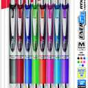 Pentel EnerGel RTX Pens, 0.7 mm, Medium Point, Assorted Ink Colors, Pack Of 8 (Violet)