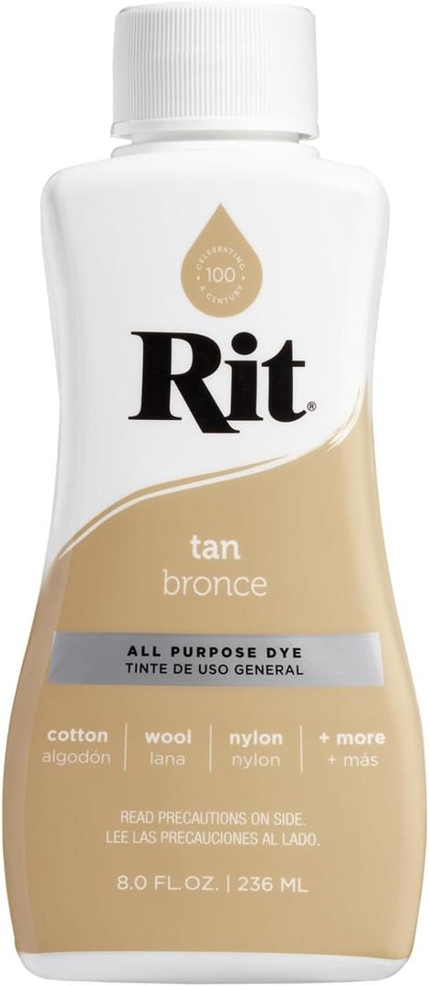 Rit All-Purpose Liquid Dye, Tan (8 oz.)