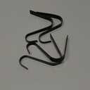 Christmas Stocking Holders for Mantle Set 4, Non-Slip & Scratch-Free Stocking Holder for Fireplace Christmas Decorations, Upgrade Lightweight Mantle Stockings Hangers Hooks for Xmas Decor (Nickel)