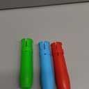 Outus 5 Pieces Sidewalk Chalk Holders Railroad Chalk Holder Jumbo Plastic Adjustable Clip for Kids Teachers Students Back to School Office Classroom