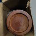 Wood Bed Furniture Risers Blocks - 3 inch Set of 4 Bed Risers, Heavy Duty Solid Wood Round Risers, Sofa Riser with Non-Slip Pad, Create Storage Space and Easy Cleaning for The Sweeper