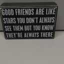 Primitives by Kathy 17423 Box Sign, Good Friends, Wood, 6" x 4"