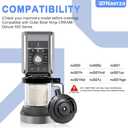 NC 501 Outer Bowl Lid with Leak-Proof Seal, Ninja Creami Blender Lid Replacement, Compatible with Ninja Creami Deluxe Ice Cream Maker NC500/NC501 Series Accessories