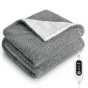Heated Blanket Electric Throw Blanket with 5 Heat Settings, 10H Auto-Off, 50"x60" Soft Wave Fleece for Couch, Bed & Office, ETL Certified