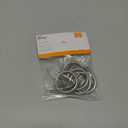 Kenney A58720012 Classic Clip Rings for Rods up to 1-Inch Diameter, Satin Nickel, 7-Pack,Satin Nickel, For 1" Diameter Rods