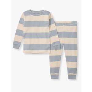 Burt's Bees Baby Boys' 2-Piece Long Sleeve Tee and Pants Organic Cotton Pajama Set 5T