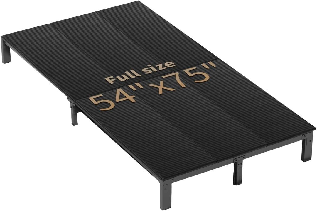 Foldable Box Spring,Full Size10mm (54x75'') Noise Minimizing, Moisture Resistant Bunkieboards, Low Profile Bed Support