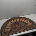 Entrance Floor Mat Semicircle Door Mat,Outdoor Doormat Shoe Scraper for Front Door Entrance, Terrace Carpet,24" X 36"(Half Circle)