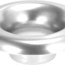 X AUTOHAUX 3 Inch Neck Aluminum Bellmouth Velocity Stack Adapter Air Intake Turbo Horn Air Inlet Decorative Cover Silver Tone