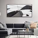 Abstract Canvas Art Home Wall Decor Black and White Abstract Wall Art Framed Artwork Modern Home Wall Decor for Living Room Bedroom Office 20"x40"