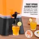 VEVOR Beverage Dispenser, 5 Gallon Drink Dispenser for Parties, Plastic Juice Dispensers with No-Drip Spigot, Iced Tea Lemonade Juice Water Dispensers, for Restaurants, Hotels, Parties