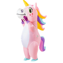 Spooktacular Creations Inflatable Costume Adult, Full Body Riding a Unicorn Blow Up Costume for Halloween Inflatables Party