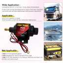 Gasoline Electric Fuel Pump Universal 5/16 Inch Inlet and Outlet Inline 12V 1-2A 28GPH 2-3.5 PSI Operating Fuel Pressure