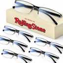 Gaoye 6 pack Executive Style Reading Glasses Men - Durable Readers with Blue Light Filtering - Comfortable Fit with TR90 +1.75