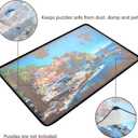 Tektalk Jigsaw Puzzle Board Portable Puzzle Mat with Dustproof Cover for Puzzle Storage Saver, Non-Slip Surface, Up to 1000 Pieces (Gray)