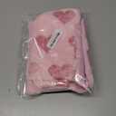 DFXSZ Valentines Pillow Covers 18x18 inch Set of 2 Valentines Day Decoration Red Embroidery Heart Soft Plush Faux Fur Jacquard Pink Throw Pillowcase for Bedroom Sofa Holiday Home Decor PTK073B18