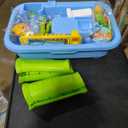 2026 Upgraded Water Table for Toddlers 1-3 - Outdoor Toys for Kids Ages 4-8 with Pump, Summer Outside Sensory Activity Pool Toys, Kitchen Play Sink Toy with Running Water, Fishing Toy, Blue