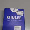 MIULEE Brown Sheer Curtains 96 Inches Long, 4 Panels Set, Rod Pocket Voile Drapes Light Filtering and Semi Transparent, Elegant Window Treatments for Bedroom Living Room,42 x 96 Inches