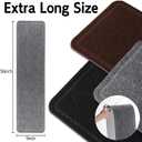 RIOLAND 9" x 36" Carpet Stair Treads for Wooden Steps Indoor 15 Pack, Gray