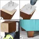 3 inch Furniture Legs Wood Sofa Legs, Universal Couch Legs Bed Risers Replacement Dresser Legs for Futon, Ottoman, Love Seat, Easy to Install, for U.S.Made and Other Furniture