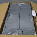 Elevated Dog Bowls for Large Dogs 5 Adjustable Heights 7.5"-15.4", 2 X-Large 10 Stainless Steel Bowls, Heavy Duty Raised Dog Bowl Stand Foldable Pet Feeder for Dogs Shoulder Height Over 15, Grey