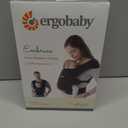 Ergobaby Embrace Newborn Baby Carrier for Infants 0-12 Months (7-25 lbs) - Ergonomic 2-Position Infant Carrier with Head and Neck Support, Hip-Healthy Positioning - Pure Black