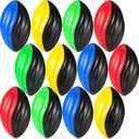 12 Pcs Mini Footballs for Kids Spiral Foam Football Bulk 7 Inch Soft Small Waterproof Foam Ball Sports Birthday Toddler Football for Indoor and Outdoor Game