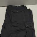 Essentials Men's StraightFit Stretch Cargo Pant, Black, 42W x 29L