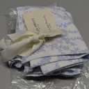 Laura Ashley - Standard Pillowcase Set, Breathable Percale Cotton Bedding, Floral Home Decor (Victoria Blue, 2 Piece)