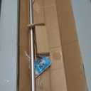 Amazon Basics Sturdy Adjustable Curtain Rod for Windows with Round Finials, Easy Installation, 1-Inch Rod, 36" to 72", Nickel, 1-Pack