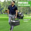 10L0L Golf Cart Cooler with Mounting Bracket Kit Caddy Fits Yamaha Club Car and EZGO, Portable 48H Cooling Golf Cart Ice Chest 102588101 103886801