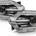 Driver Passenger Side Headlight Assembly Compatible with 2021 2022 2023 2024 Bronco Sport left right w/Bulbs w/Signature Headlamp FO2502413 FO2503413