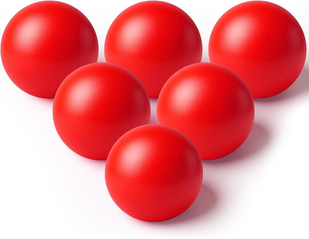 Jenaai 6 Pack Arcade Ball Roll and Score Replacement Balls 2.48 Inch for Family Recreation Rooms, Ladder Toss, Outdoor Yard Replacement Balls for Arcade Ball Toss, Home Recreation Game
