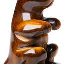 DUQGUHO Dinosaur Gift Decor Tiger Eye Crystals Statue Cute Figurines Collectible Decorations Gift for Women Men Christmas Home Desk Decor 1PC