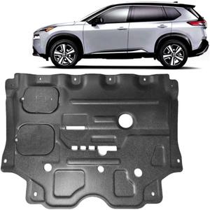 1PCS Front Engine Splash Shield Fit for Nissan Rogue 2022-2023 Engine Splash Guard Suitable for Rogue Thickening Front Engine Cover Mud Flaps