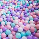 Ball Pits Balls 170 Count, 2.2in BPA Free Crush Proof Plastic Balls, Colorful Play Balls for Toddlers, Kids' Pool, Playpen, Play Tent (Purple)