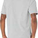 Amazon Essentials Mens Cotton Regular-Fit Short-Sleeve Crewneck T-Shirt (Gray, XXXL)
