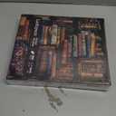 Vintage Library Bookshelf Jigsaw Puzzle 1000 Piece for Adult, Funny Books Challenging Painting Jigsaw Puzzles, Art Aesthetic Difficult Puzzle